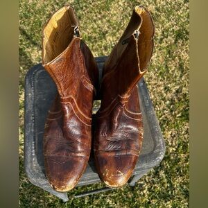 Florsheim burgundy ankle boots size - 9.5